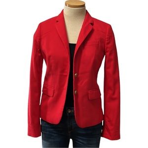 J.Crew Factory Schoolboy Blazer, Red, size 0
